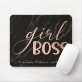Girl Boss Typography Year Vestigde Muismat (Met muis)