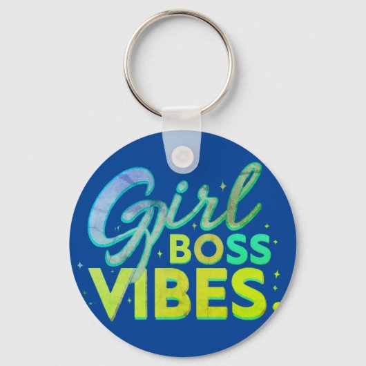 Girl Boss Vibes Sleutelhanger (Achterkant)