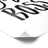 Girl Boss | Waterverf Art Print Foto Afdruk (Hoek)