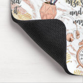 Girl Boss: Wees bang en doe het toch Mousepad Muismat (Hoek)