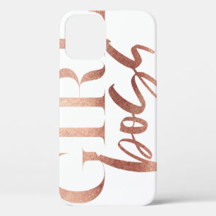 Girl Boss   Zwarte Roos Gold-tekst   Case-Mate iPhone Case