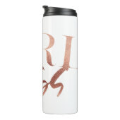 Girl Boss | Zwarte Roos Gold-tekst | Thermosbeker (Geroteerd rechts)