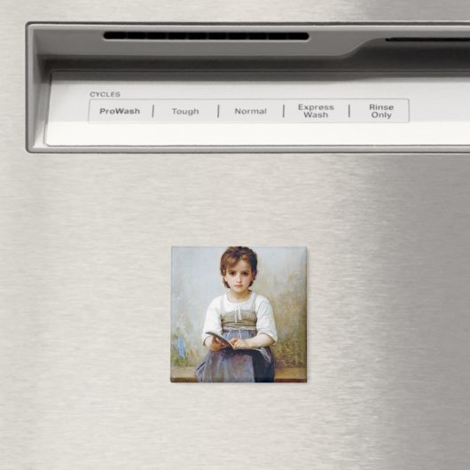 Girl, Bouguereau Magneet (Insitu (Vaatwasser))