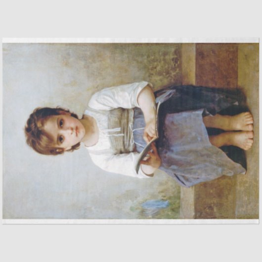 Girl, Bouguereau Tissuepapier (Voorkant)