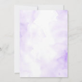 Girl Bow Paarse Herten Woodland Wild One Birthday Kaart (Achterkant)