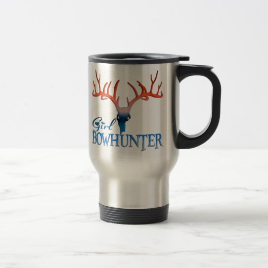 GIRL BOWHUNTER DEER Travel Mugs Reisbeker (Rechts)