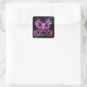 GIRL BOWHUNTER VIERKANTE STICKER (Tas)
