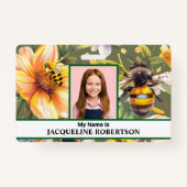 Girl Boy Child Photo Name School ID Card Custom Badge (Voorkant)