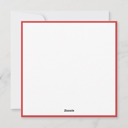 Girl Boy First Christmas Gingerbread Santa Card Feestdagenkaart (Achterkant)