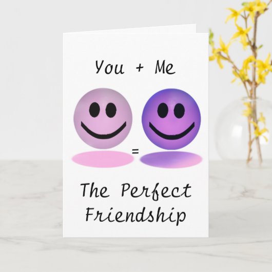 Girl+Boy Perfect Friendship Card Kaart (Gele Bloem)