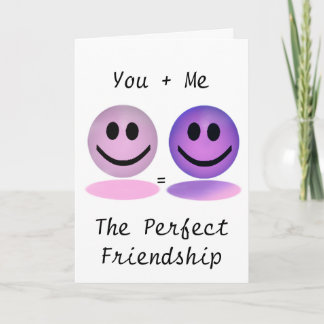 Girl+Boy Perfect Friendship Card Kaart
