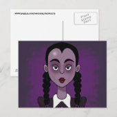 GIRL BRAIDS GOTHIC EMO ART Briefkaarten (Voorkant / Achterkant)