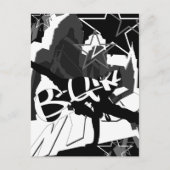 Girl Break Dancer Silhouette Briefkaart (Voorkant)