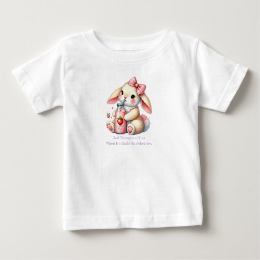 Girl Bunny Christian Baby T-Shirt (Voorkant)