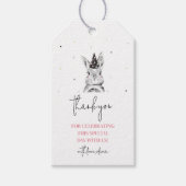 Girl Bunny Rabbit Birthday Dank je Label Cadeaulabel (Voorkant)