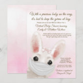 Girl Bunny Rabbit Mask Drive beroemd gemaakt door Kaart (Voorkant / Achterkant)