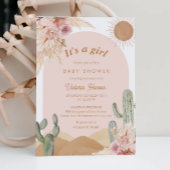 Girl Cactus Desert Baby Shower Southwestern Kaart