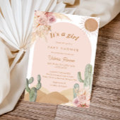 Girl Cactus Desert Baby Shower Southwestern Kaart