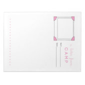 Girl Camp Stationery Camp Letter Notitieblok (Voorkant)