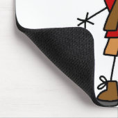 Girl Camper met Lantaarn Mousepad Muismat (Hoek)