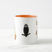 Girl Carving Apple Halloween Mok (Midden)