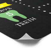 Girl Chalkboard First Birthday Milestone Poster (Hoek)