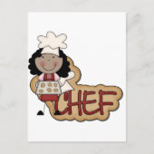 Girl Chef African American Tshirts en Gifts Briefkaart (Voorkant)