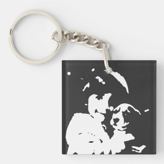 Girl, Child, Animal Sleutelhanger (voorkant)