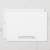 Girl Christening/Baptism Invitation Kaart (Achterkant)