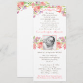 Girl Christening cards Spaans; Bautismo Español Kaart (Voorkant / Achterkant)
