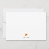 Girl Christening Invitation Kaart (Achterkant)