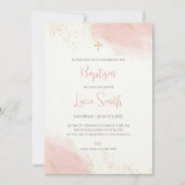 Girl Christening nodigt Girls Baptism uit Kaart (Voorkant)