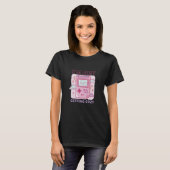 Girl citeert pap lettering t-shirt (Voorkant volledig)