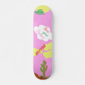 Girl Colorful Skateboard (Voorkant)