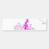 GIRL COON HUNTING BUMPERSTICKER (Voorkant)