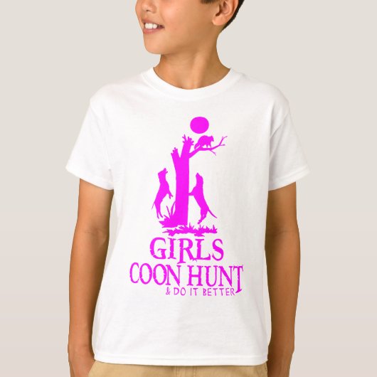GIRL COON HUNTING T-SHIRT (Voorkant)