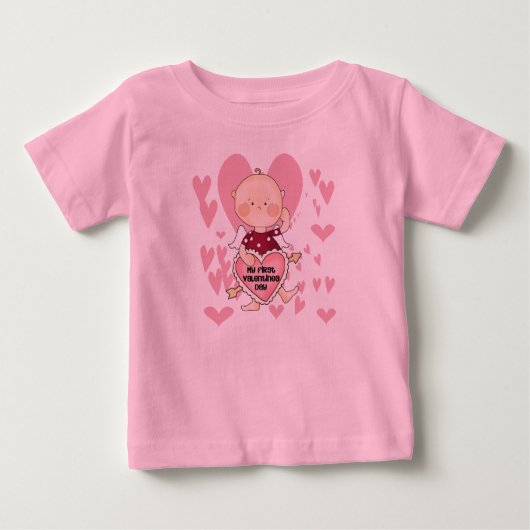Girl Cupid 1e Valentijn T-shirts en cadeaus (Voorkant)