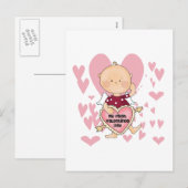 Girl Cupid 1e Valentijn T-shirts en cadeaus Feestdagenkaart (Voorkant / Achterkant)