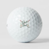 Girl Dad Golf Ball Golfballen (Voorkant)
