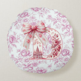 Girl Dad's Light Pink Chinoiserie Ronde Kussen