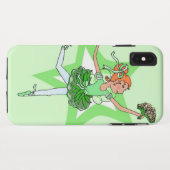 Girl dancer ballerina red hair green Case-Mate iPhone case (Achterkant (horizontaal))