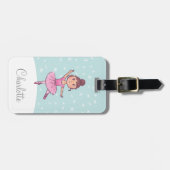 Girl Dancer Ballet Bagagelabel (Voorkant horizontaal)