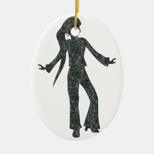 Girl Dancing Keramisch Ornament (Voorkant)