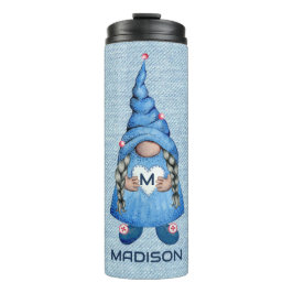 Girl Denim Gnome Thermosbeker