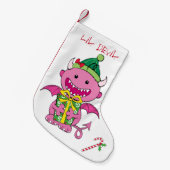 Girl Devil met cadeau Kleine Kerstsok (Voorkant (Hangend))