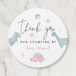 Girl Dinosaur Birthday Stomping by Bedankjes Labels