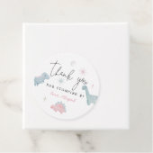 Girl Dinosaur Birthday Stomping by Bedankjes Labels (In situ)