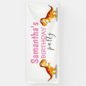 Girl Dinosaur Pink Spandoek (Verticaal)