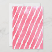 Girl Dinosaur T-rex Birthday Party Kaart (Achterkant)