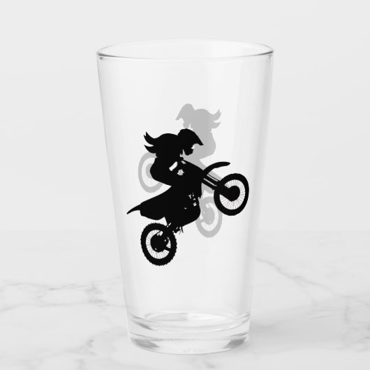 Girl Dirt Bike Glas (Voorkant)